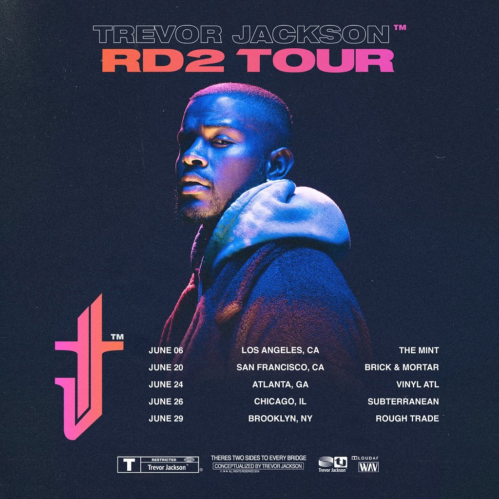 Trevor Jackson Announces RD 2 Tour Dates ENVERT