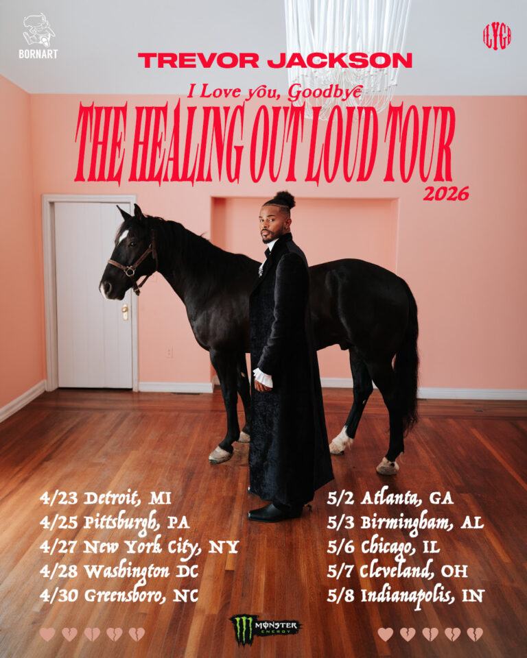 Trevor Jackson 2026 Tour Dates The Healing Out Loud Tour ENVERT Trevor Jackson The Healing Out Loud Tour Poster 768x960 